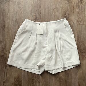 White Trouser Shorts